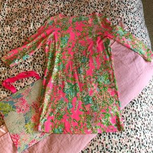 lilly pulitzer girls mid-sleeve t-shirt dress